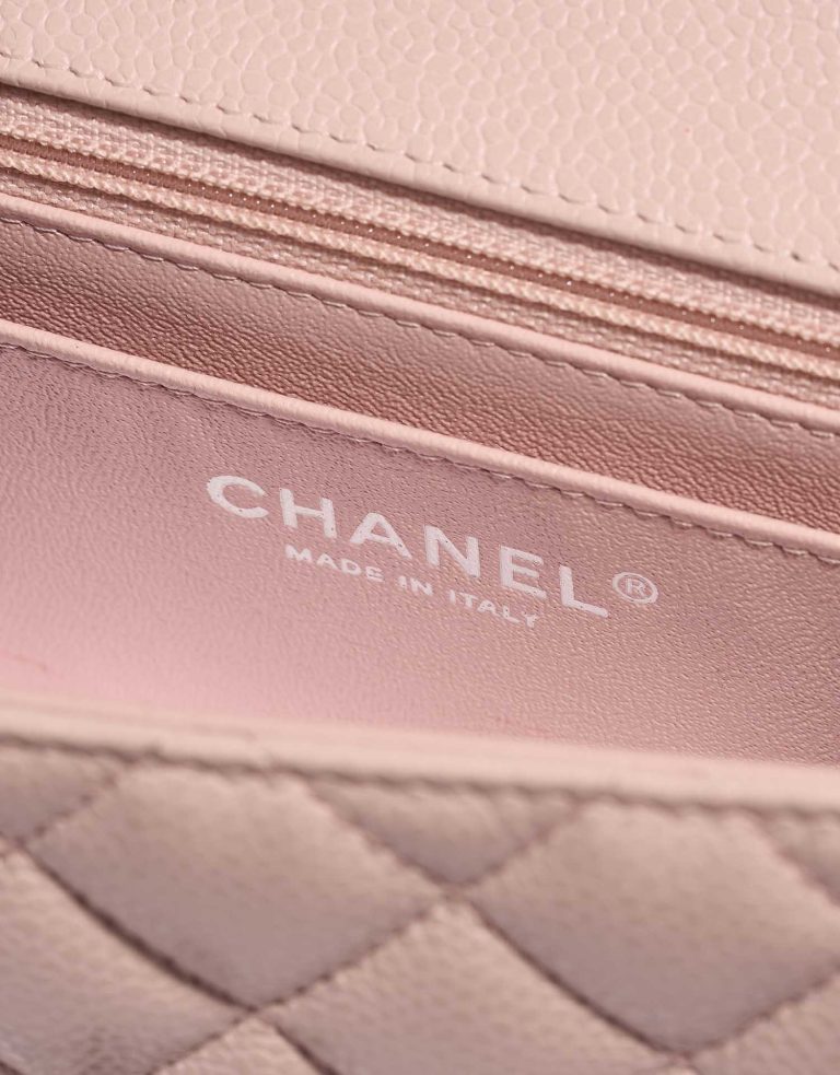 Chanel Timeless Mini Rectangular Caviar Light Rose Logo | Sell your designer bag