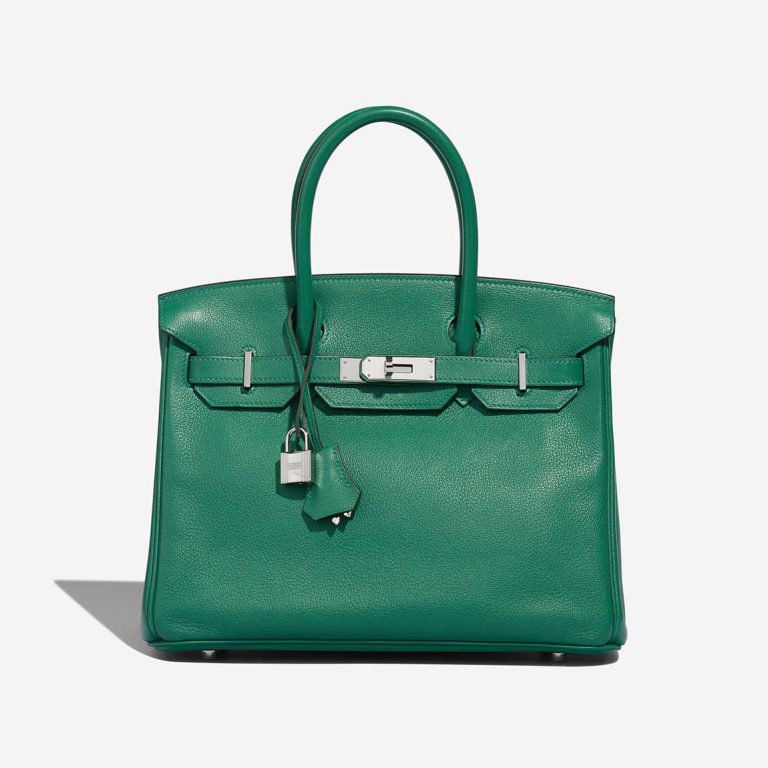 Hermès Birkin 30 Taurillon Clémence Vert Vertigo Front | Sell your designer bag