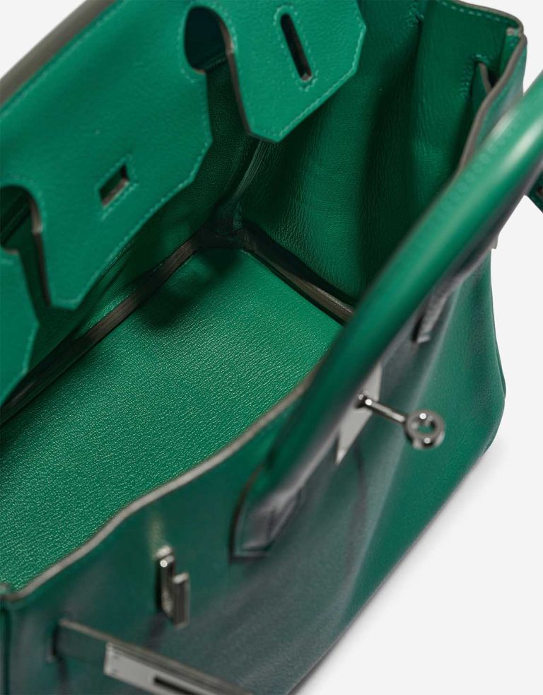 Hermès Birkin 30 Taurillon Clémence Vert Vertigo Inside | Sell your designer bag