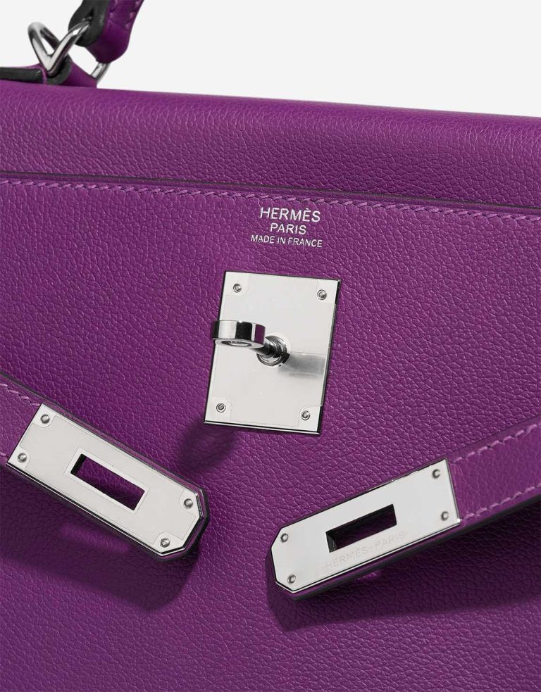 Hermès Kelly 32 Evercolor Anémone Logo | Sell your designer bag