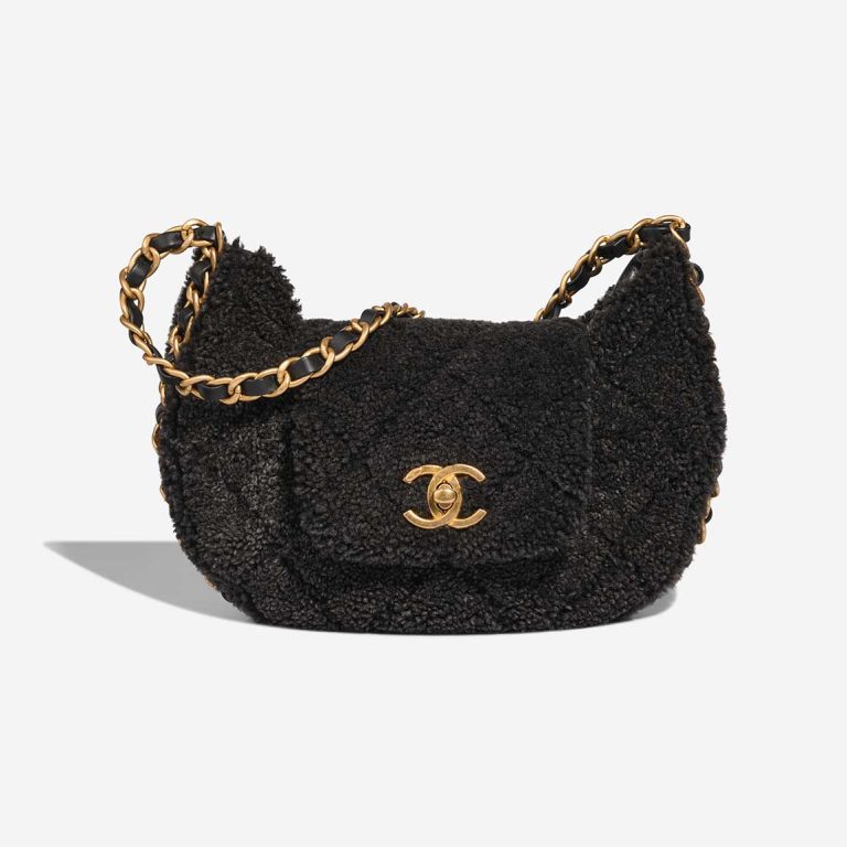 Chanel Hobo Shearling Brown Front | Sell your designer bag