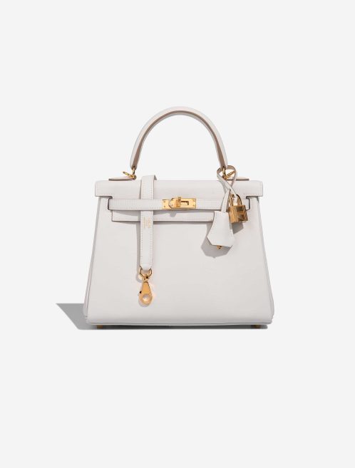 Hermès Kelly 25 Swift Gris Pâle Front | Sell your designer bag