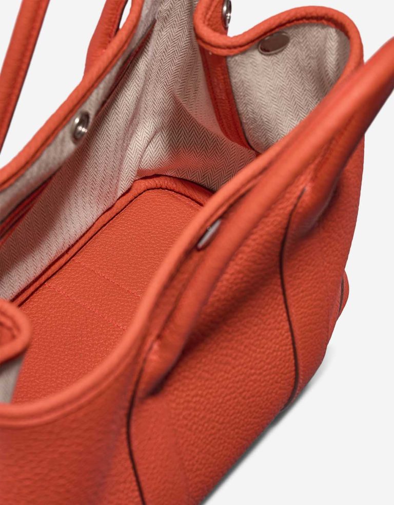 Hermès Garden Party 30 Veau Négonda Capucine Inside | Vendre son sac de créateur