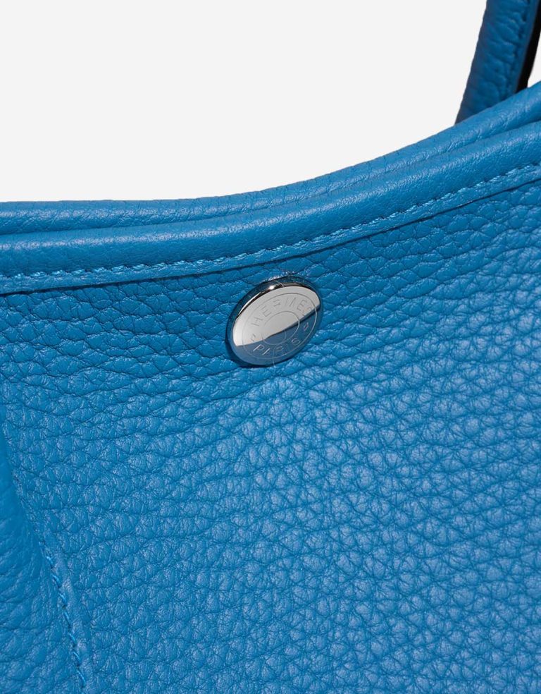 Hermès Garden Party 30 Veau Négonda Bleu Zanzibar  Closing System | Sell your designer bag