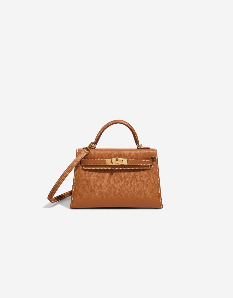 Hermès Kelly Mini Epsom Gold Front | Sell your designer bag