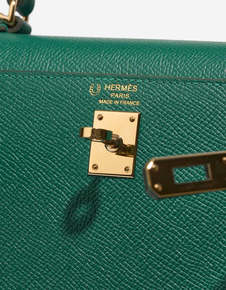 Hermès Kelly HSS 25 Epsom Vert Vertigo / Jaune Citron Logo | Sell your designer bag