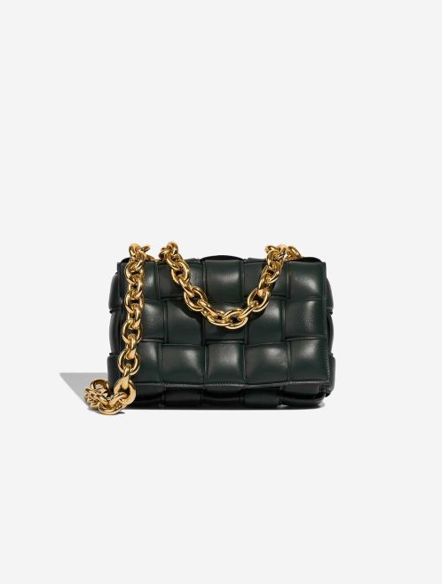 Bottega Veneta Cassette Lamb Dark Green Front | Sell your designer bag