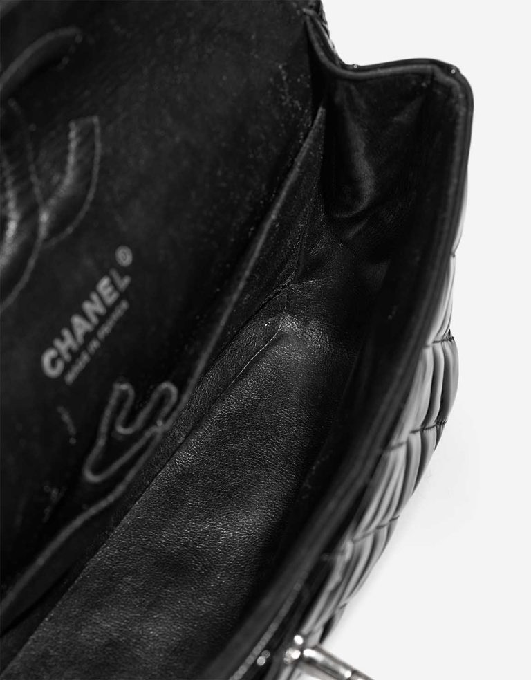 Chanel Timeless Medium Patent Black Inside | Sell your designer bag