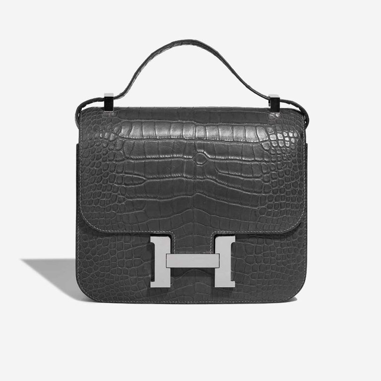 Hermès Constance 24 Matte Alligator Graphite Front | Sell your designer bag
