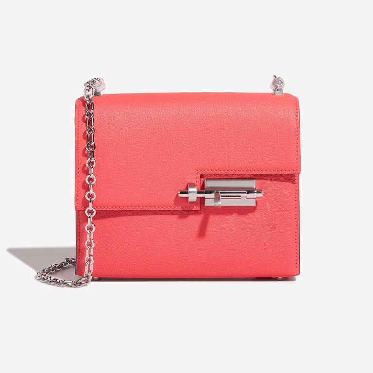 Hermès Verrou Chaîne Mini Chèvre Mysore Rose Texas Front | Sell your designer bag
