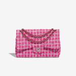 Chanel Timeless Jumbo Tweed Pink / White Front | Sell your designer bag