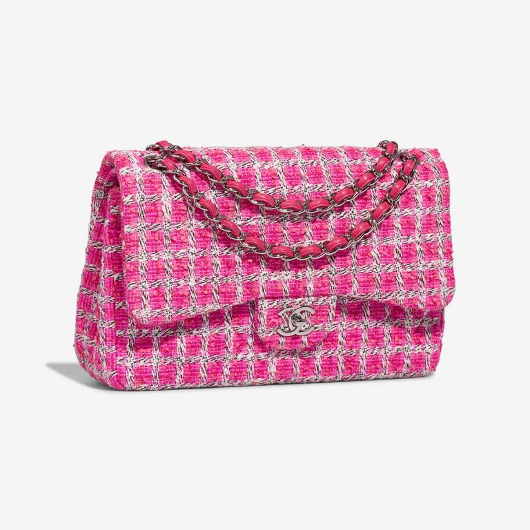 Chanel Timeless Jumbo Tweed Pink / White | Sell your designer bag