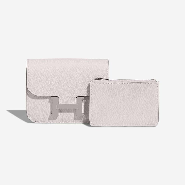 Hermès Constance Slim Wallet Epsom Gris Pâle Front | Sell your designer bag