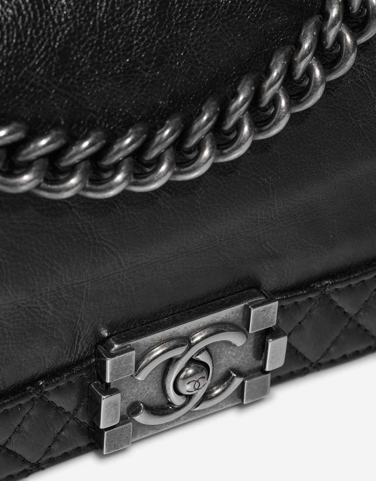 Chanel Boy Old Medium Calf Black Closing System | Sell your designer bag