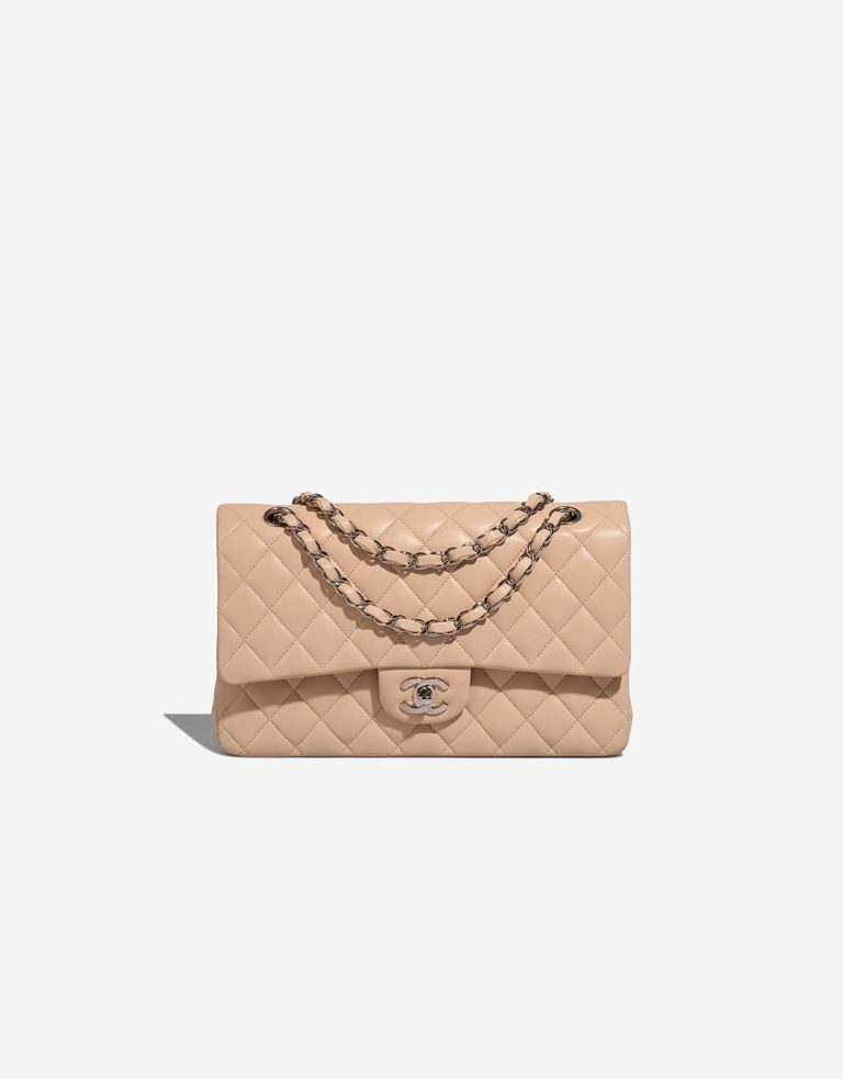 Chanel Timeless Medium Lamb Beige Front | Sell your designer bag