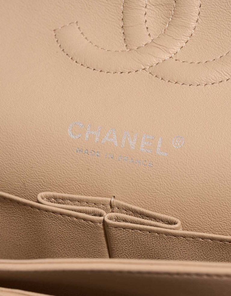 Chanel Timeless Medium Lamb Beige Logo | Sell your designer bag