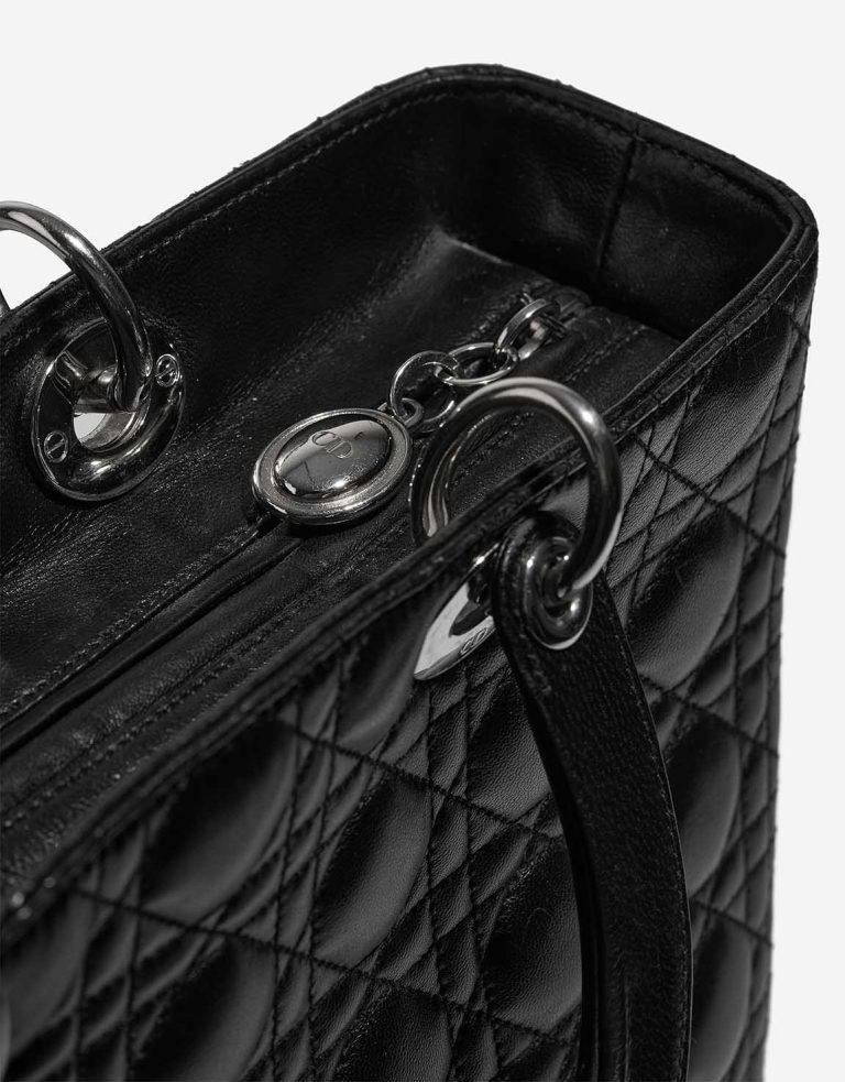 Dior Lady Large Lamb Black Closing System | Sell your designer bag