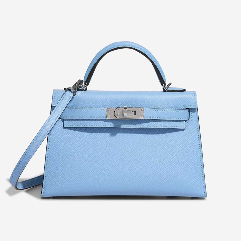 Hermès Kelly Mini Epsom Céleste Front | Sell your designer bag