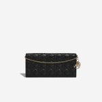 Dior Lady Clutch Lamb Black Front | Sell your designer bag