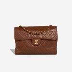 Chanel Timeless Jumbo Lamb Brown Front | Sell your designer bag