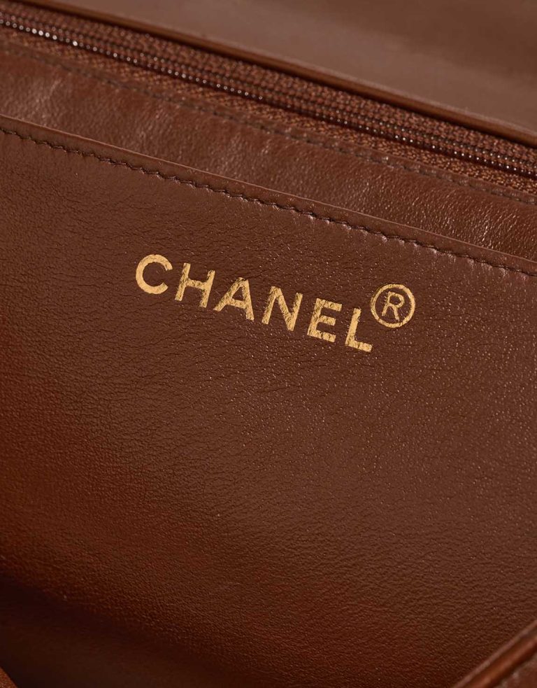Chanel Timeless Jumbo Lamb Brown Logo | Sell your designer bag