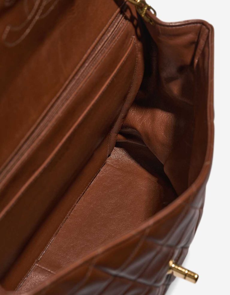 Chanel Timeless Jumbo Lamb Brown Inside | Sell your designer bag
