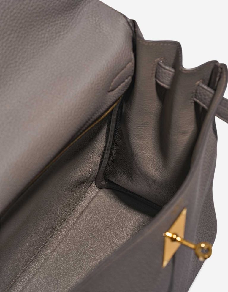 Hermès Kelly 32 Togo Gris Étain Inside | Sell your designer bag
