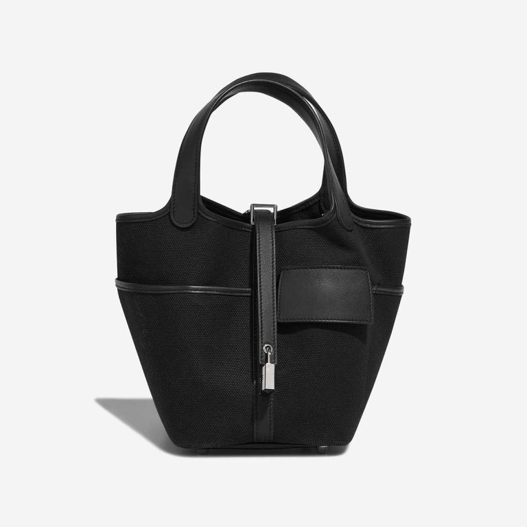 Hermès Picotin Cargo 18 Toile Goeland / Swift Black Front | Sell your designer bag