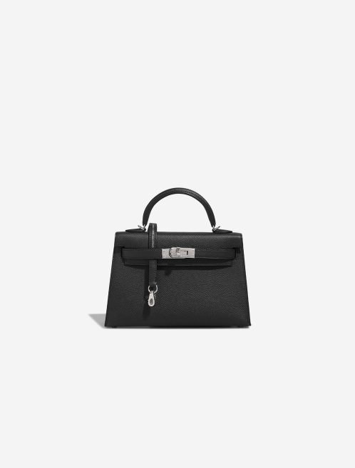 Hermès Kelly Mini Epsom Black Front | Sell your designer bag