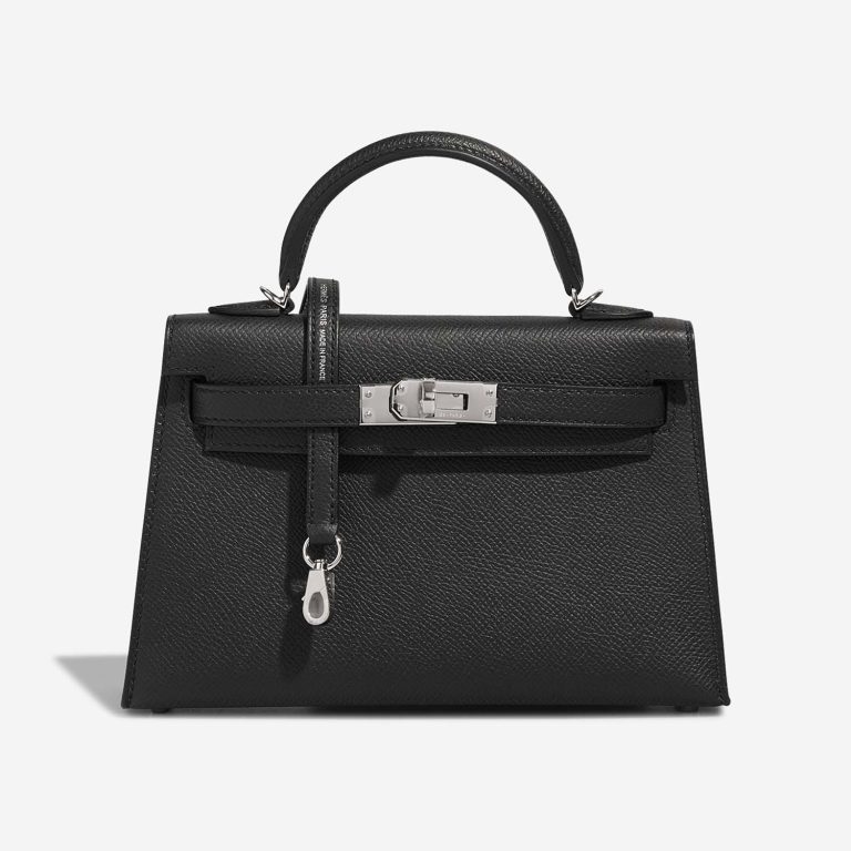 Hermès Kelly Mini Epsom Black Front | Sell your designer bag
