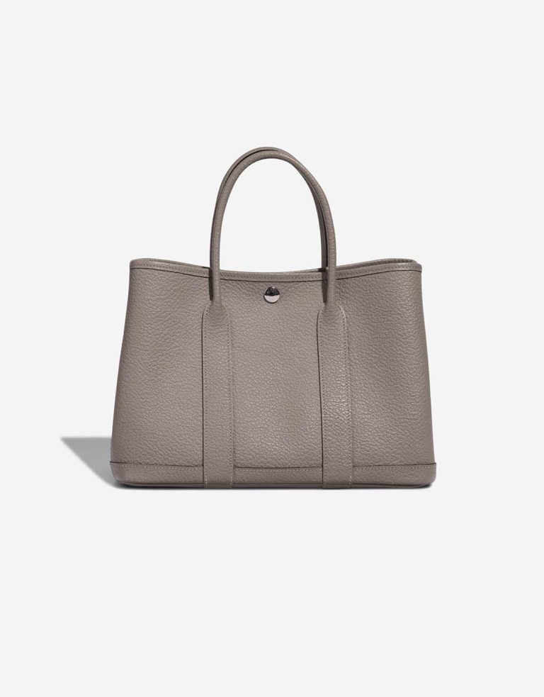 Hermès Garden Party 30 Veau Négonda Gris Asphalte Front | Sell your designer bag