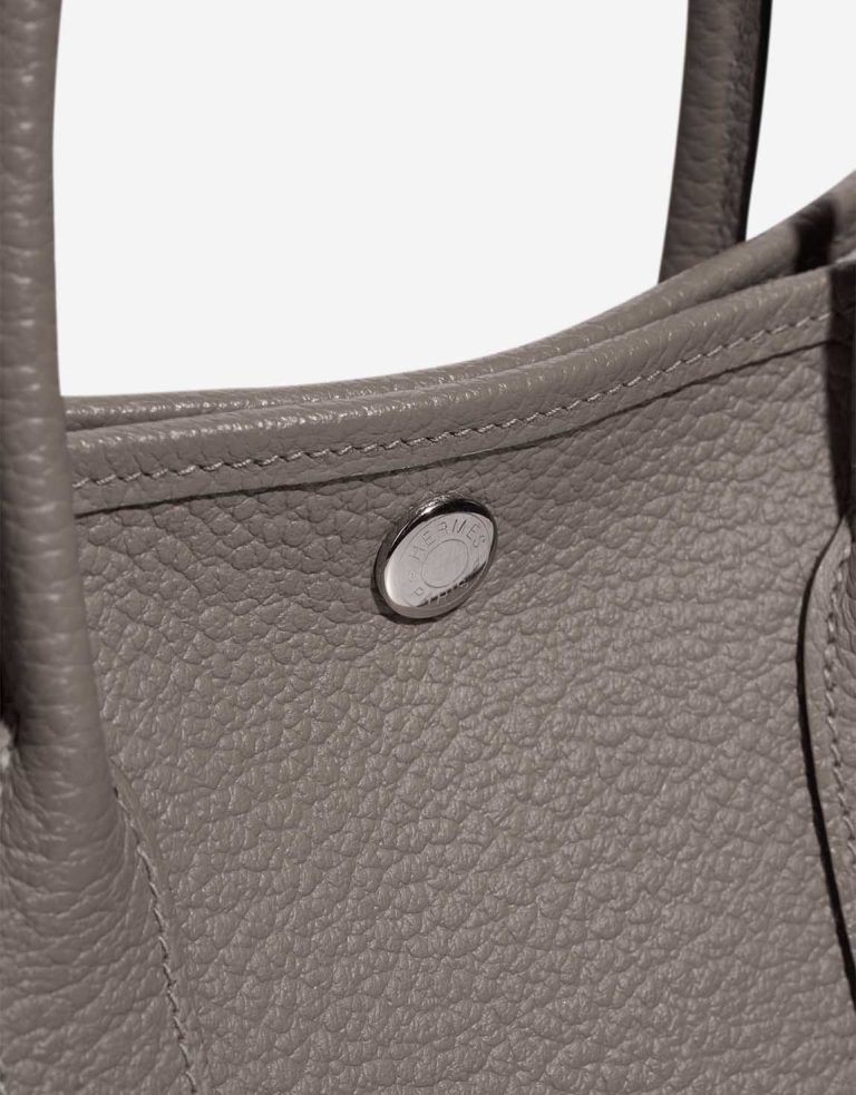 Hermès Garden Party 30 Veau Négonda Gris Asphalte Closing System | Sell your designer bag
