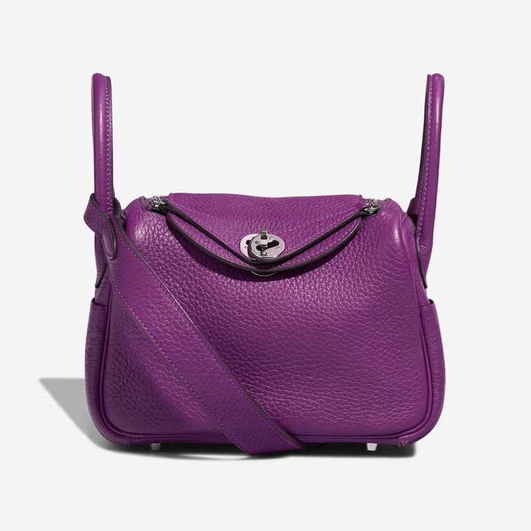 Hermès Lindy Mini Taurillon Clémence Anémone Front | Sell your designer bag