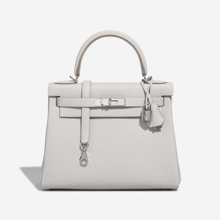 Hermès Kelly 28 Togo Gris Pâle Front | Sell your designer bag