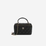 Chanel Vanity Small Lamb Black Front | Sell your designer bag