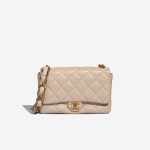 Chanel Flap Bag Medium Lamb Off White Front | Sell your designer bag