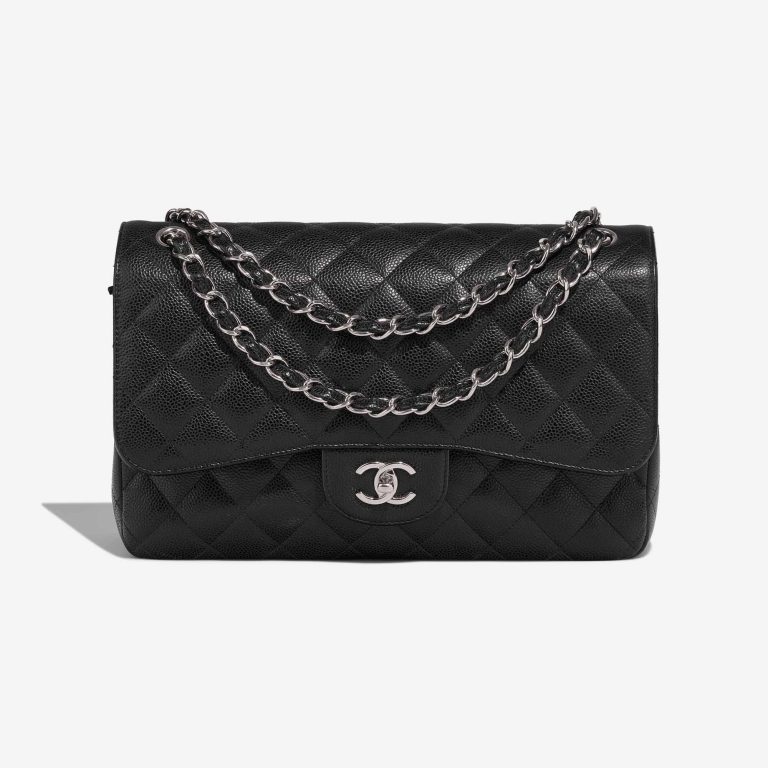 Chanel Timeless Jumbo Caviar Black Front | Sell your designer bag