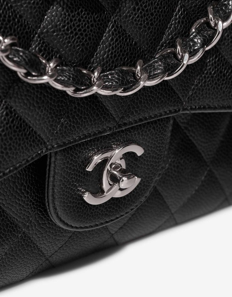 Chanel Timeless Jumbo Caviar Black Closing System | Sell your designer bag