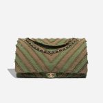 Chanel Timeless Chevron XXL Canvas / Lamb Khaki Front | Sell your designer bag