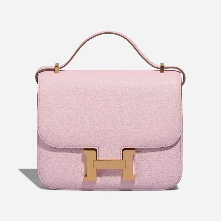 Hermès Constance 18 Chèvre Mysore Mauve Pâle Front | Sell your designer bag