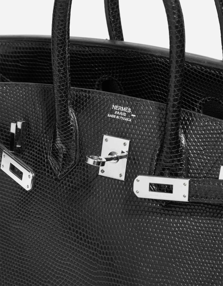 Hermès Birkin 25 Salvator Lizard Black Logo | Sell your designer bag