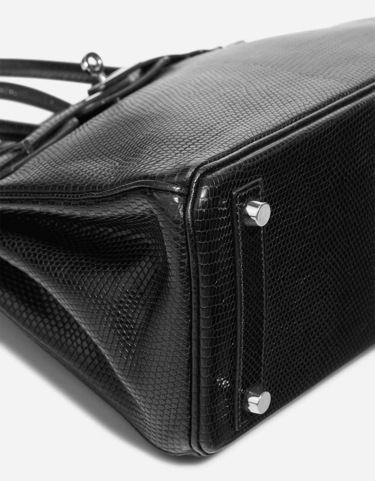 Hermès Birkin 25 Salvator Lizard Black Signs of wear | Sell your designer bag