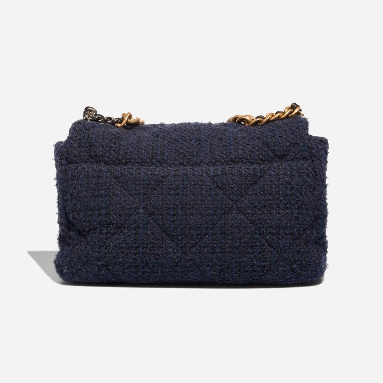 Chanel 19 Flap Bag Tweed / Lamb Dark Blue / Black | Sell your designer bag