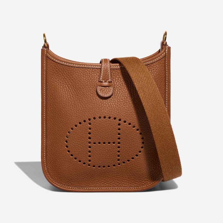 Hermès Evelyne 16 Clémence Gold Front | Sell your designer bag