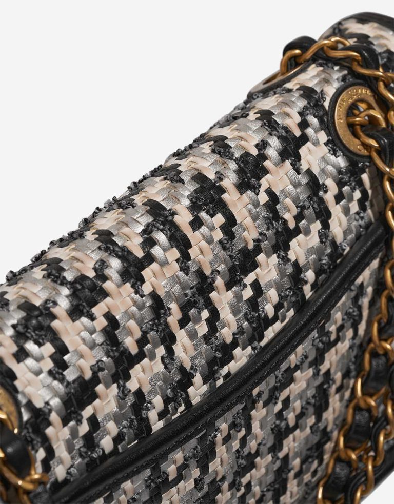 Chanel Timeless Medium Lamb / Tweed Black / White Signs of wear | Sell your designer bag