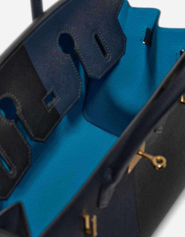 Hermès Birkin 30 Epsom Black / Bleu Indigo / Bleu Frida Inside | Sell your designer bag