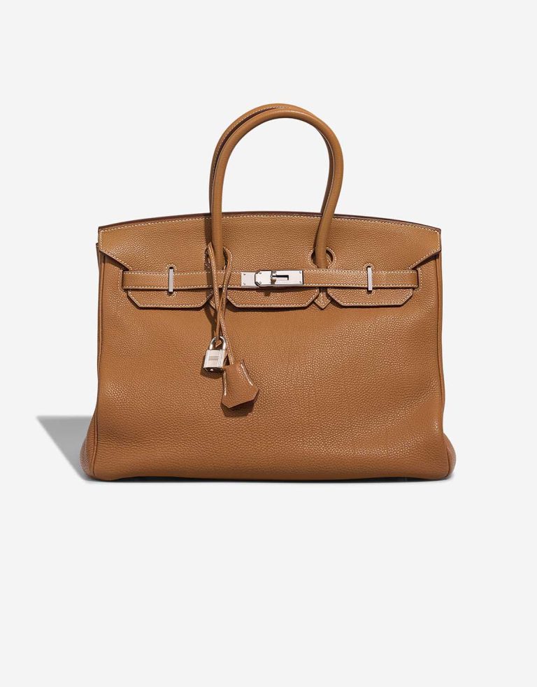 Hermès Birkin 35 Togo Gold Front | Sell your designer bag