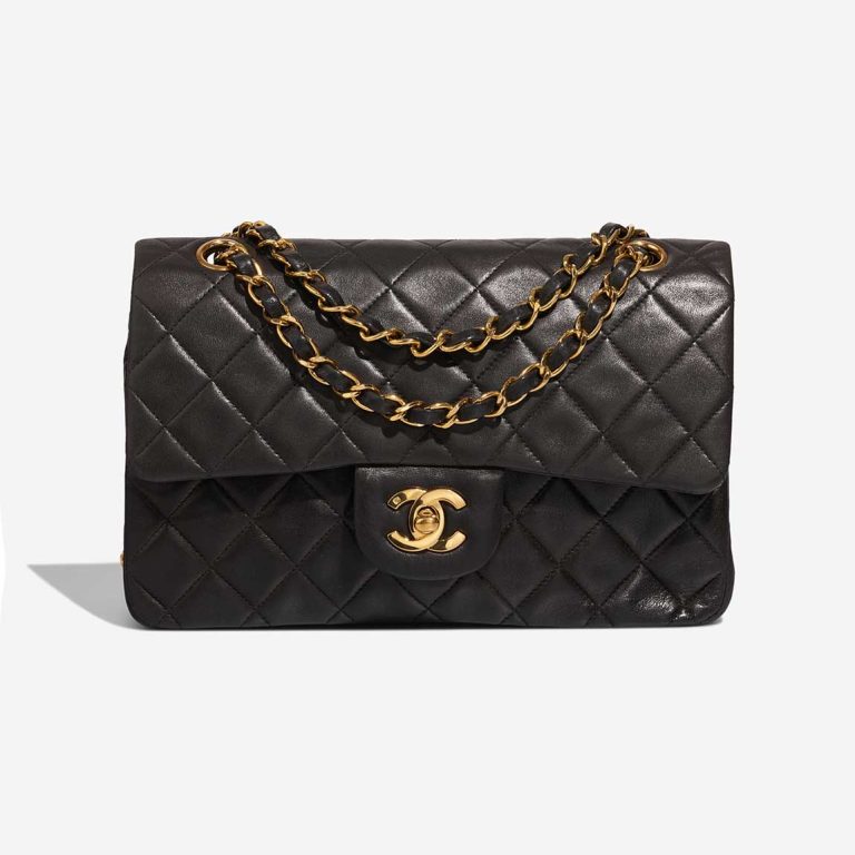 Chanel Timeless Small Lamb Black Front | Sell your designer bag