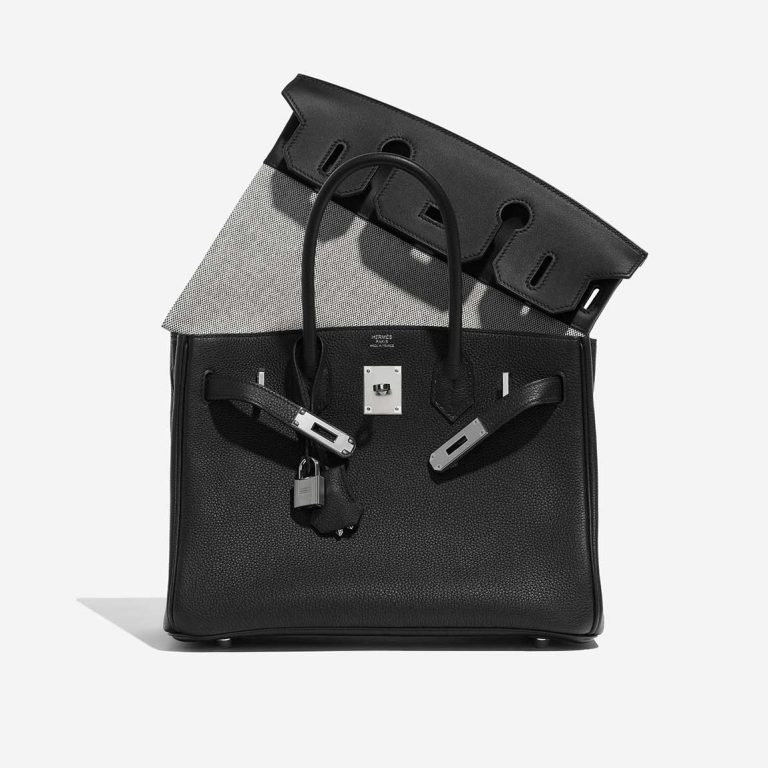 Hermès Birkin 3in1 30 Togo / Toile H / Swift Black / Écru Front | Sell your designer bag