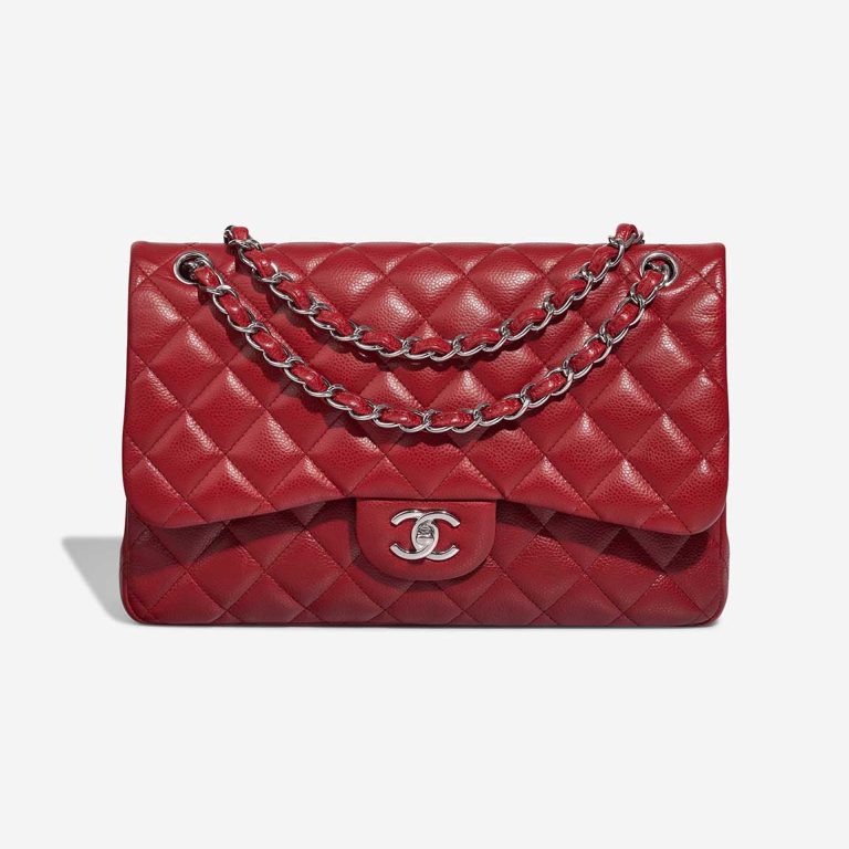 Chanel Timeless Jumbo Caviar Red Front | Sell your designer bag